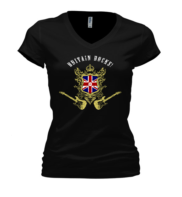 britain-rocks-2015-women's-v-neck