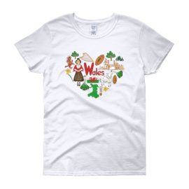 Love Wales Women's Gildan Short Sleeve t-shirt