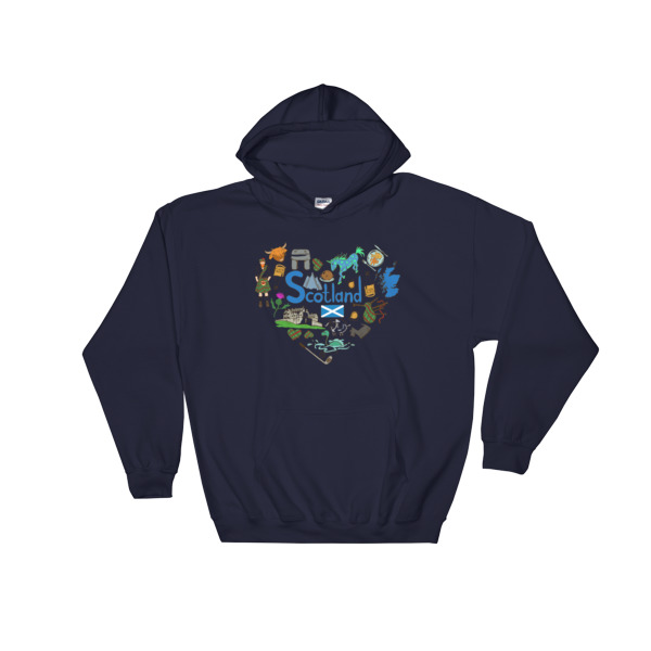 Love Scotland - Hooded Sweatshirt