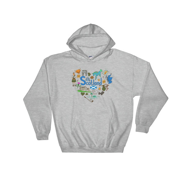 Love Scotland - Hooded Sweatshirt - Image 4