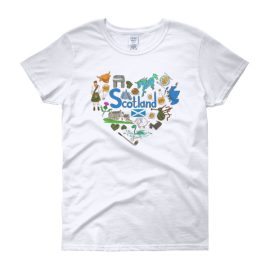 Love Scotland - Women's Gildan Short Sleeve t-shirt