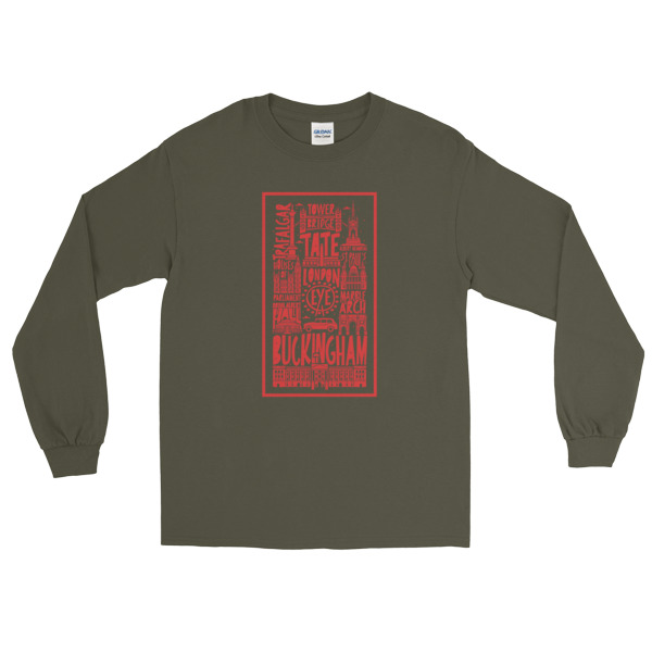 Hand Drawn London - Long Sleeve T-Shirt - Image 4