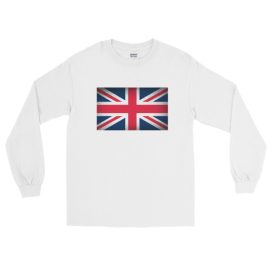 Vintage UK Flag Long Sleeve T-Shirt