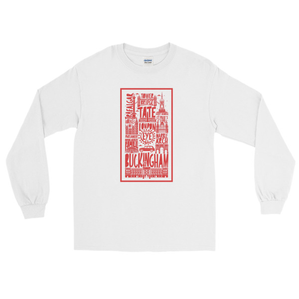 Hand Drawn London - Long Sleeve T-Shirt