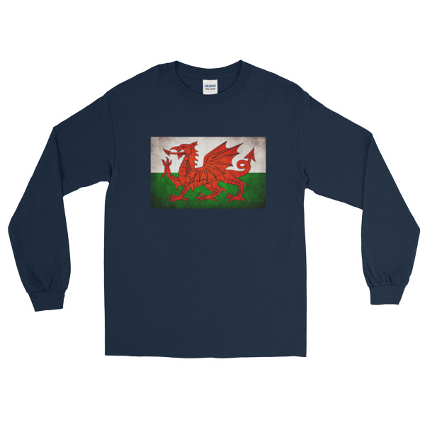 Vintage Wales - Long Sleeve T-Shirt - Image 3