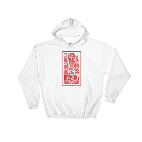 Hand Drawn London - Hooded Sweatshirt