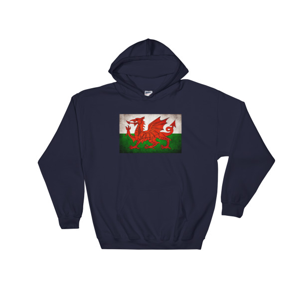 Vintage Wales - Hooded Sweatshirt - Image 3
