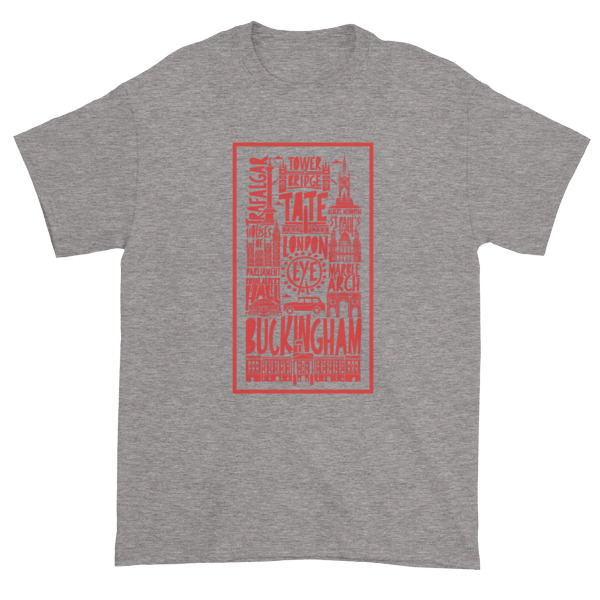 Hand Drawn London - Gildan Short sleeve t-shirt - Image 6