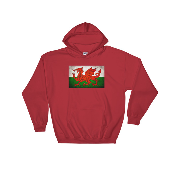 Vintage Wales - Hooded Sweatshirt - Image 8