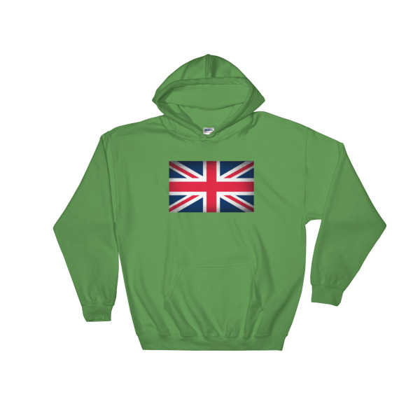 Vintage UK Flag Hooded Sweatshirt - Image 6