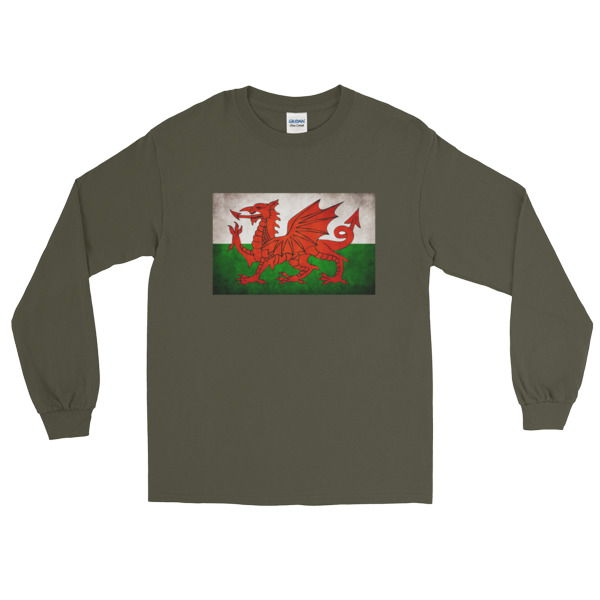 Vintage Wales - Long Sleeve T-Shirt - Image 4