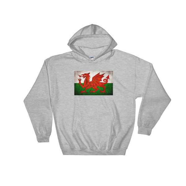 Vintage Wales - Hooded Sweatshirt - Image 5