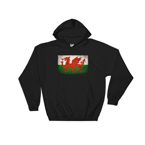 Vintage Wales - Hooded Sweatshirt - Image 2