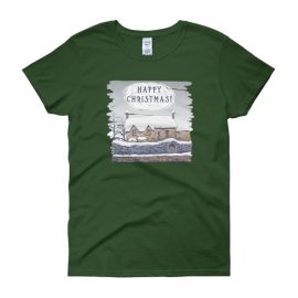 A Cottage Christmas - Women's short sleeve t-shirt