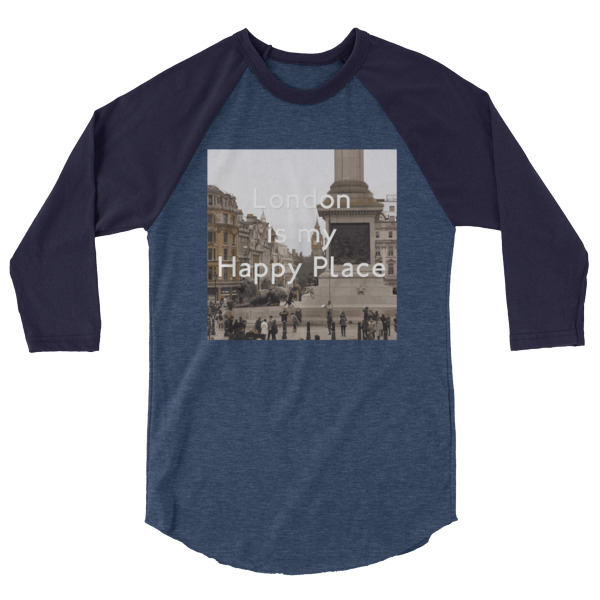 London Is My Happy Place - 3/4 sleeve raglan shirt - Image 6