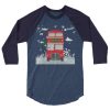A Very London Christmas - 3/4 sleeve raglan shirt