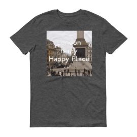 London Is My Happy Place - Short-Sleeve Heather Soft-Style T-Shirt