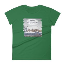 A Cottage Christmas - Women's Soft-style short sleeve t-shirt