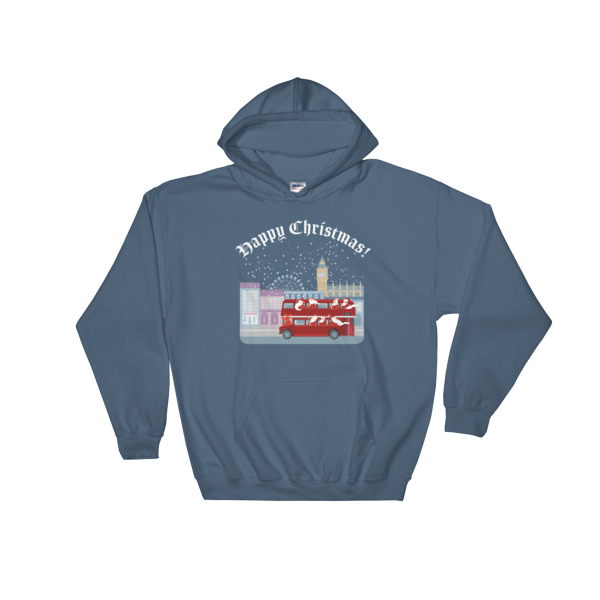 Cheeky Father Christmas - Hooded Sweatshirt - Image 3
