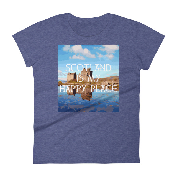Scotland is my Happy Place - Women's Soft-style short sleeve t-shirt - Image 5