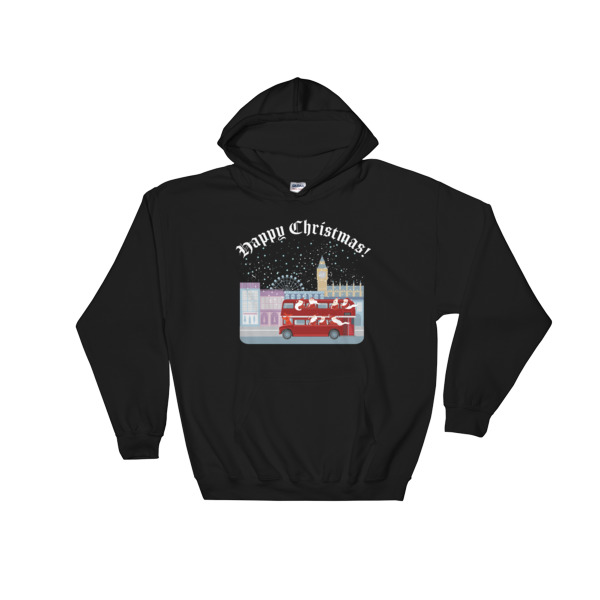 Cheeky Father Christmas - Hooded Sweatshirt - Image 2