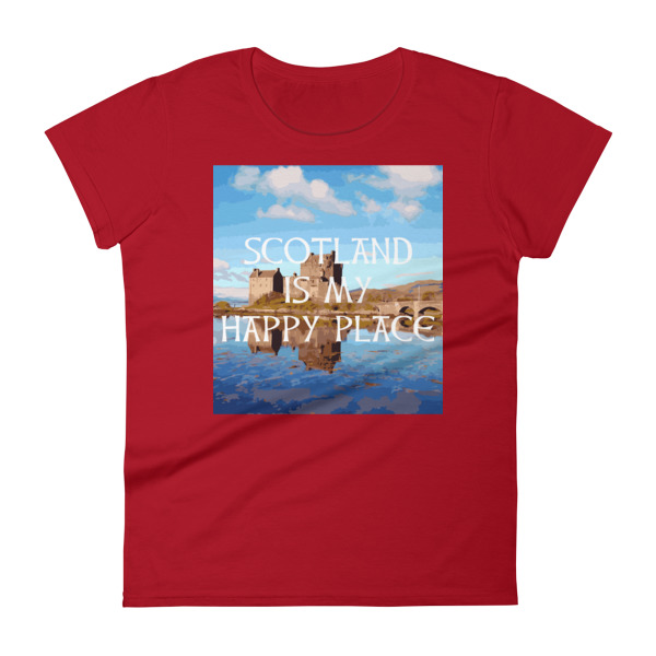 Scotland is my Happy Place - Women's Soft-style short sleeve t-shirt - Image 8