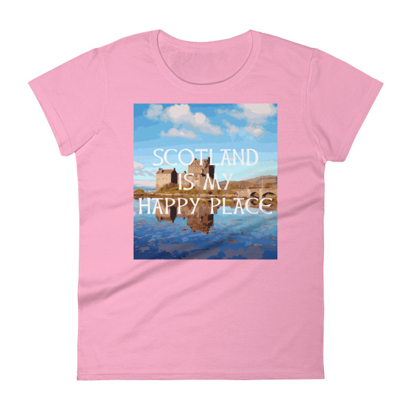 Scotland is my Happy Place - Women's Soft-style short sleeve t-shirt - Image 7