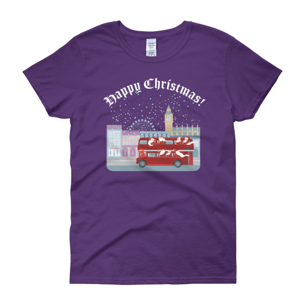Cheeky Father Christmas - Women's short sleeve t-shirt - Image 4