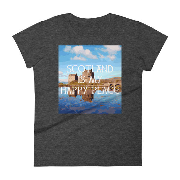 Scotland is my Happy Place - Women's Soft-style short sleeve t-shirt - Image 3