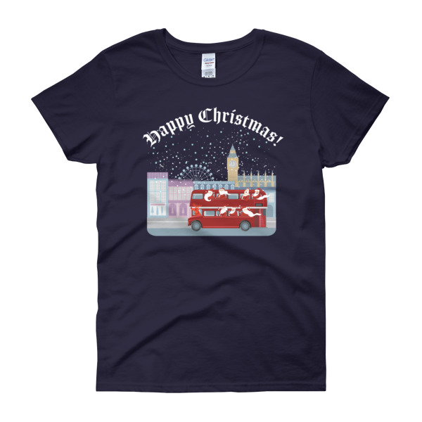 Cheeky Father Christmas - Women's short sleeve t-shirt