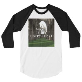 Wales is My Happy Place - 3/4 sleeve raglan shirt