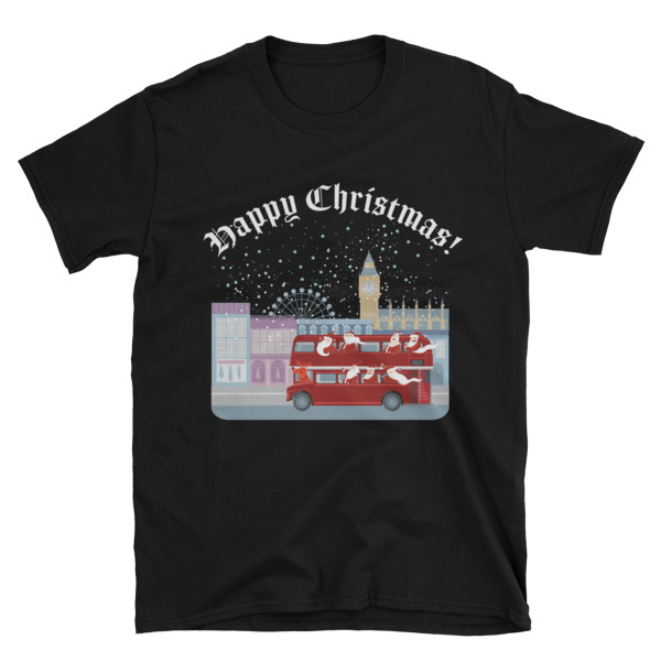 Cheeky Father Christmas - Short-Sleeve Unisex T-Shirt - Image 2