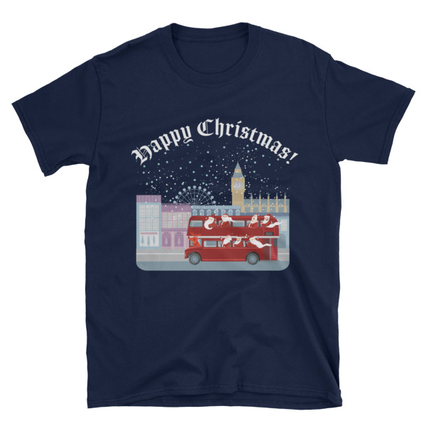 Cheeky Father Christmas - Short-Sleeve Unisex T-Shirt
