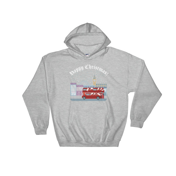 Cheeky Father Christmas - Hooded Sweatshirt - Image 4