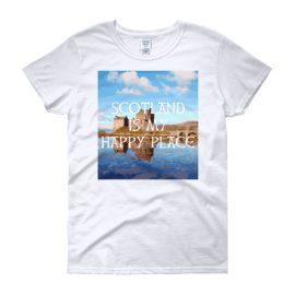 Scotland is my Happy Place - Women's Gildan short sleeve t-shirt