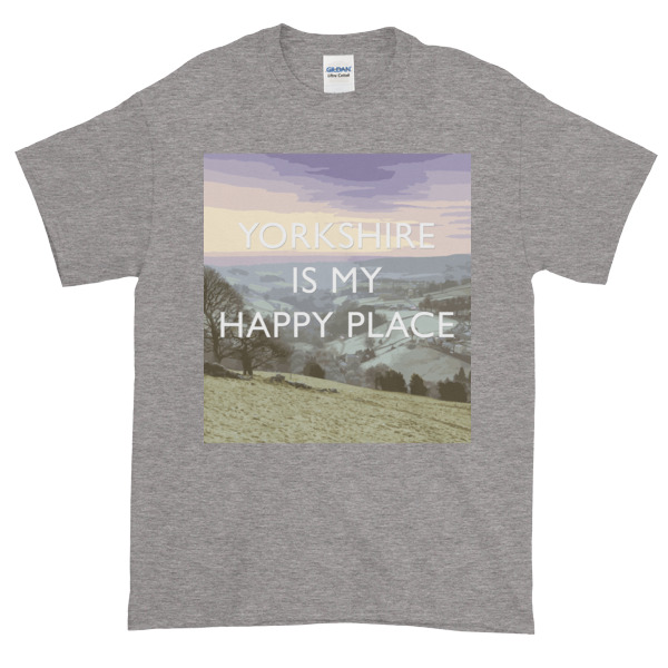 Yorkshire is my Happy Place - Short-Sleeve T-Shirt - Image 5