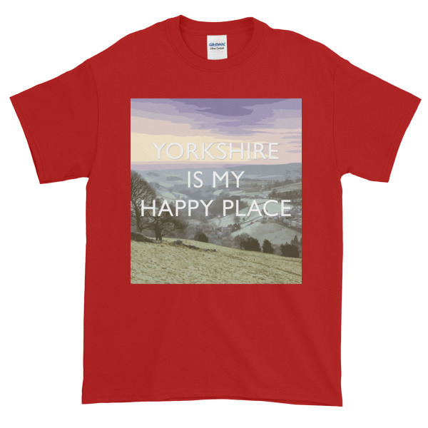 Yorkshire is my Happy Place - Short-Sleeve T-Shirt - Image 10