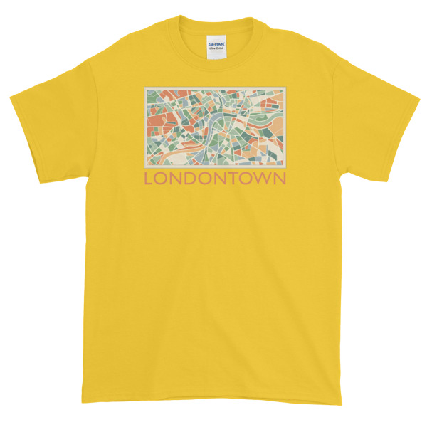Londontown Map - Short-Sleeve T-Shirt - Image 8