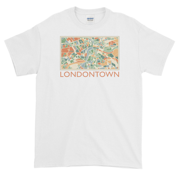 Londontown Map - Short-Sleeve T-Shirt