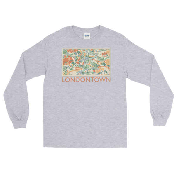 Londontown Map - Long Sleeve T-Shirt - Image 5