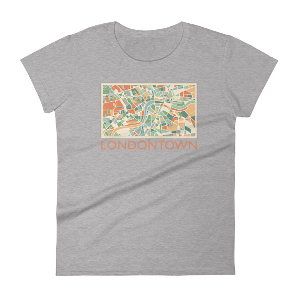 Londontown Map - Women's short sleeve t-shirt - Image 7