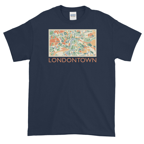 Londontown Map - Short-Sleeve T-Shirt - Image 4
