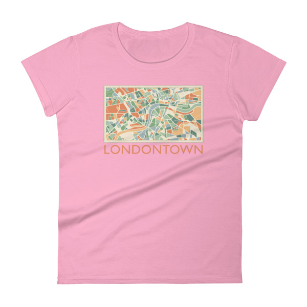 Londontown Map - Women's short sleeve t-shirt