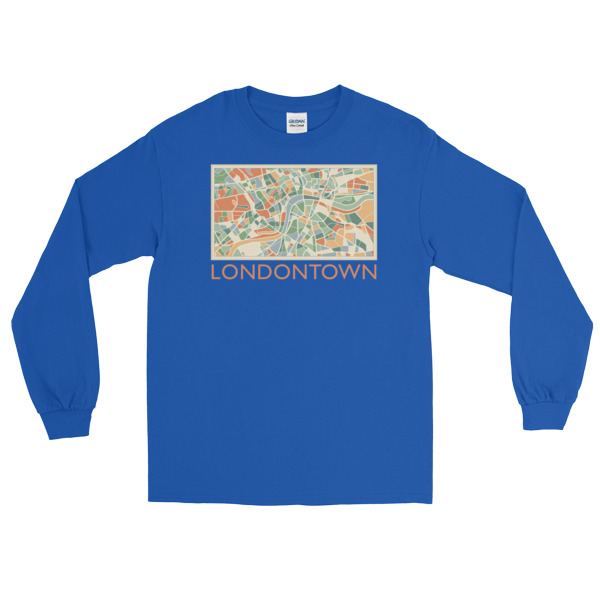 Londontown Map - Long Sleeve T-Shirt - Image 6