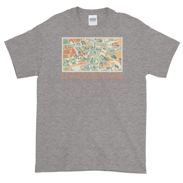Londontown Map - Short-Sleeve T-Shirt - Image 5