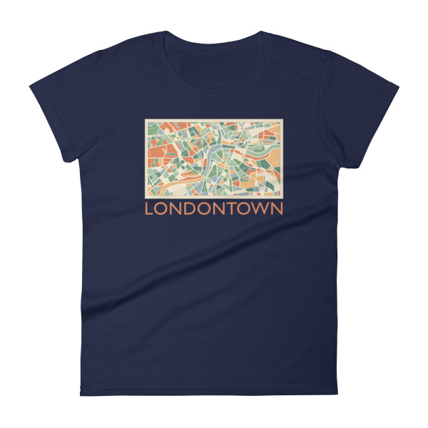 Londontown Map - Women's short sleeve t-shirt - Image 5
