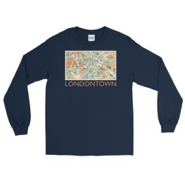 Londontown Map - Long Sleeve T-Shirt
