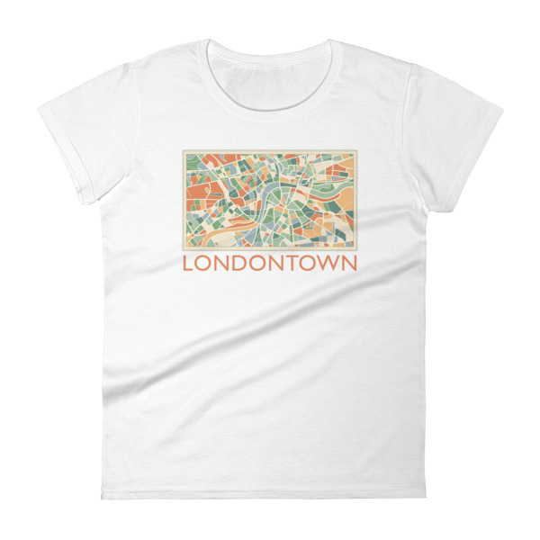 Londontown Map - Women's short sleeve t-shirt - Image 2