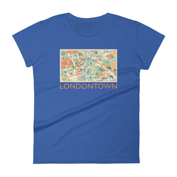 Londontown Map - Women's short sleeve t-shirt - Image 8