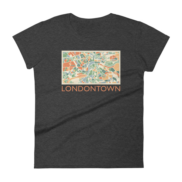 Londontown Map - Women's short sleeve t-shirt - Image 4